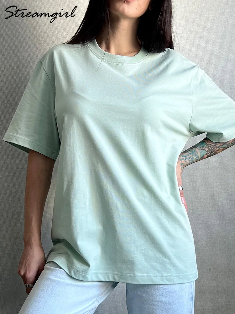 Soft Loose Cotton Summer Tee