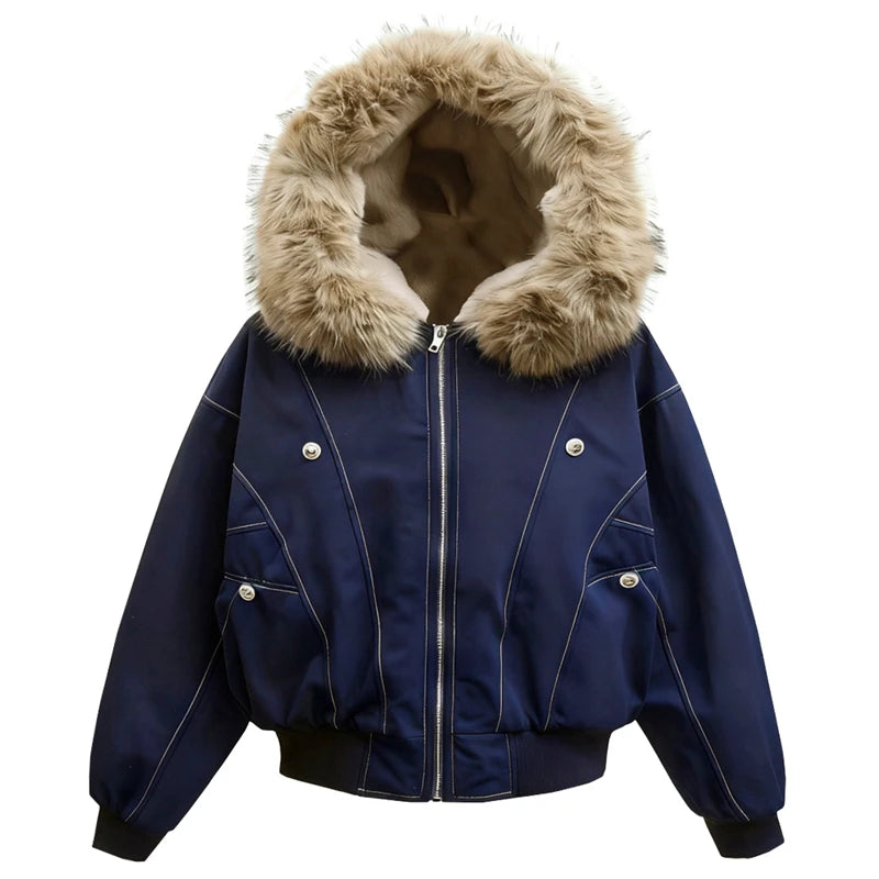 Faux Fur Hooded Parka