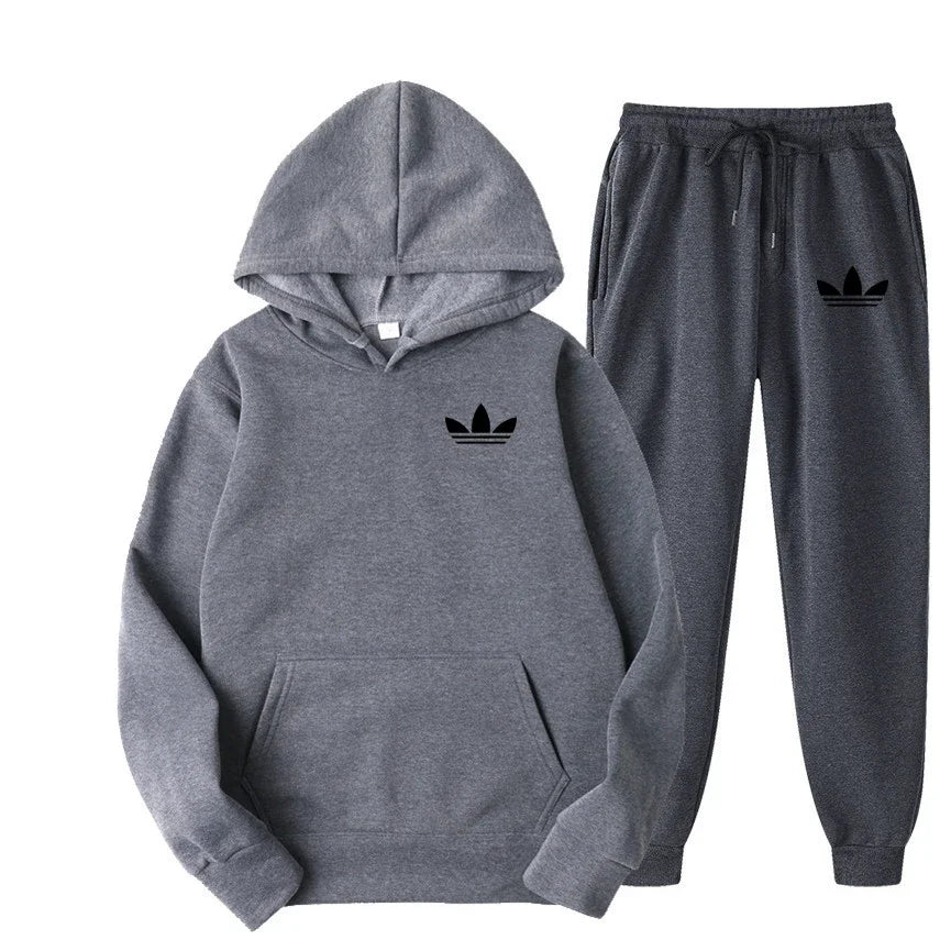 2025 New Men's Fashion Casual Tracksuits Outdoor Jogging Hooded Sets Sports Luxury Hoodie + Pants Suit Clothing
