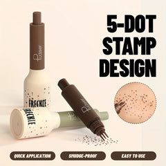 Natural Nude Makeup Fake Freckles Pen Waterproof Long Lasting Light Coverage Freckle Stamp for Women