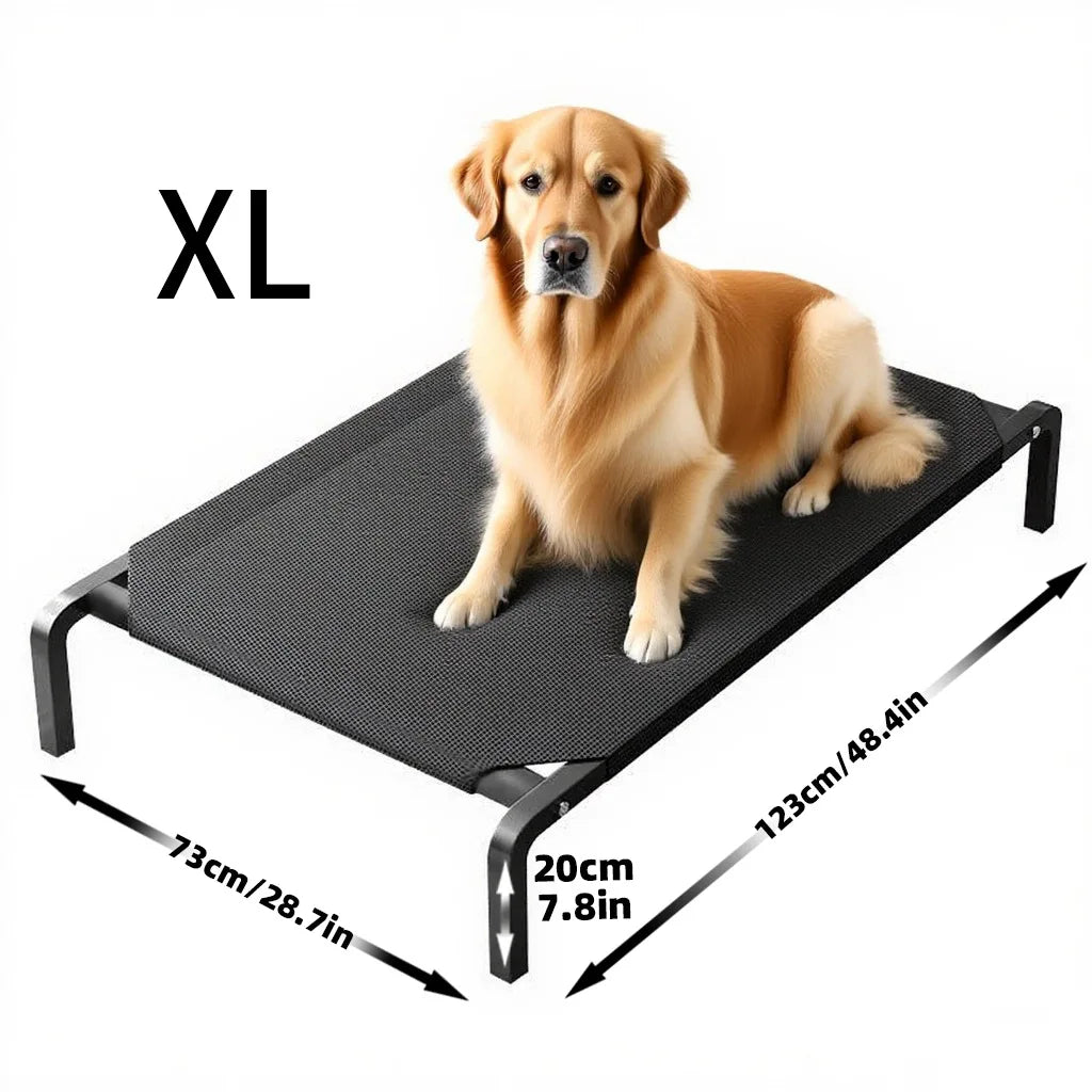 Elevated Dog Bed for All Seasons Moisture Proof Breathable Removable Washable Golden Retriever Pet Bed Pet Supplies