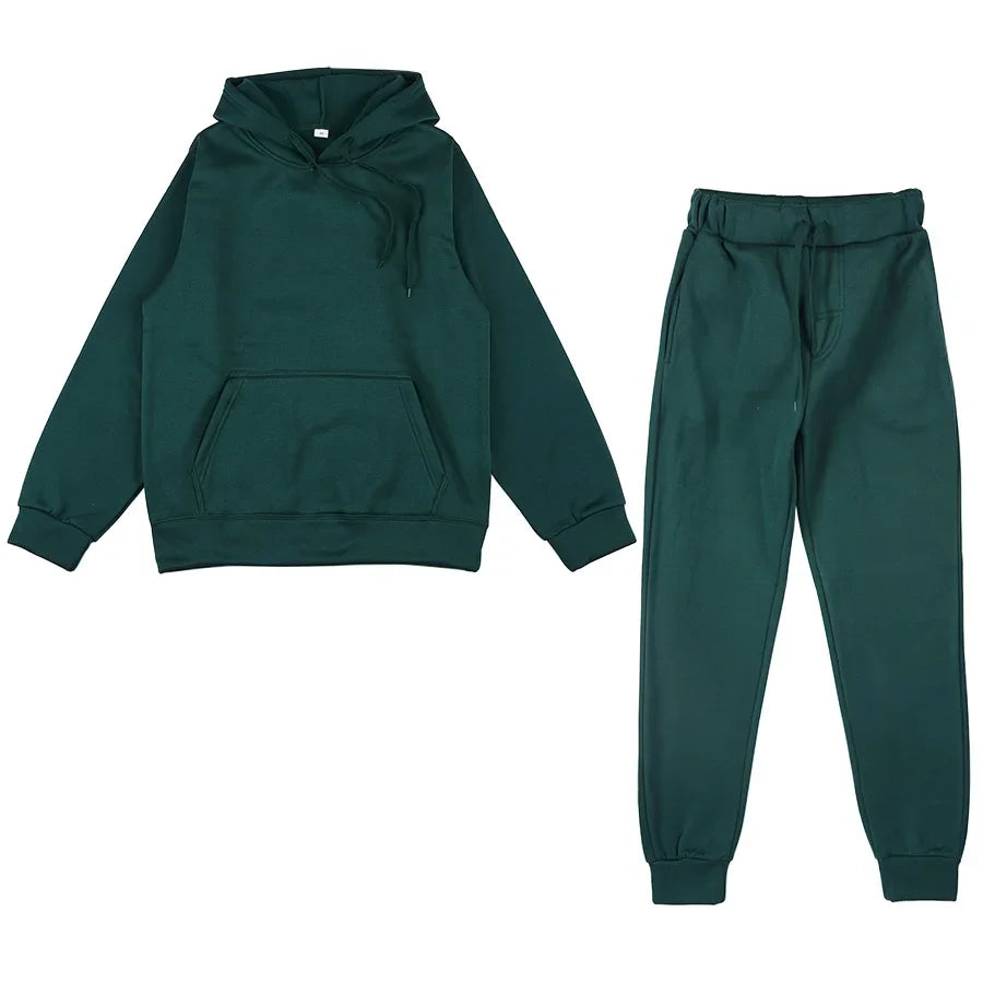 Men's Sports Suits Fashion Tracksuit Women Hoodies + Pants Two Pieces Sets Running Casual Sweatshirts Sweatpants Men's Clothing
