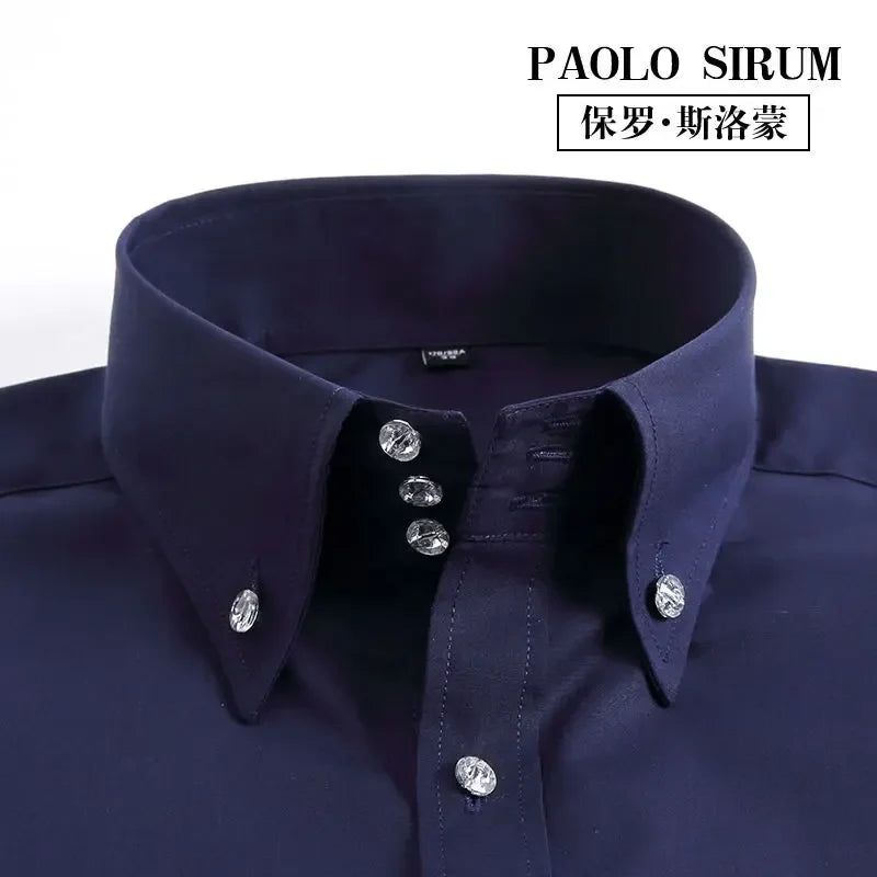 Korean Slim Non-Iron Dress Shirt