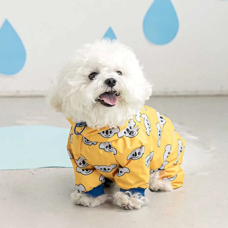 Waterproof Hooded Pet Rain Jacket
