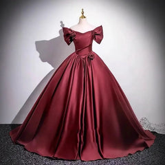 Wine Red Elegant Evening Dress  2026 New Toast Dress for Bride's Wedding High-end One Shoulder Performance Chorus Dress