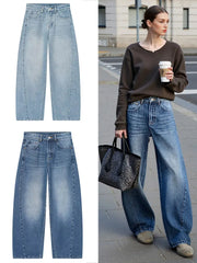 Baggy Straight Denim Street Jeans