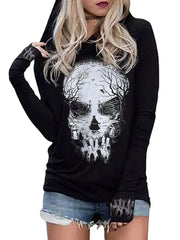 Skull Hooded Pullover