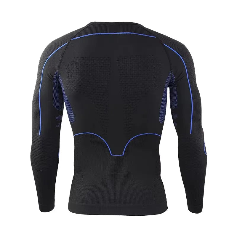 Men Sport Thermal Underwear Suits Outdoor Cycling Compression Sportswear Quick Dry Breathable Clothes Fitness Running Tracksuits
