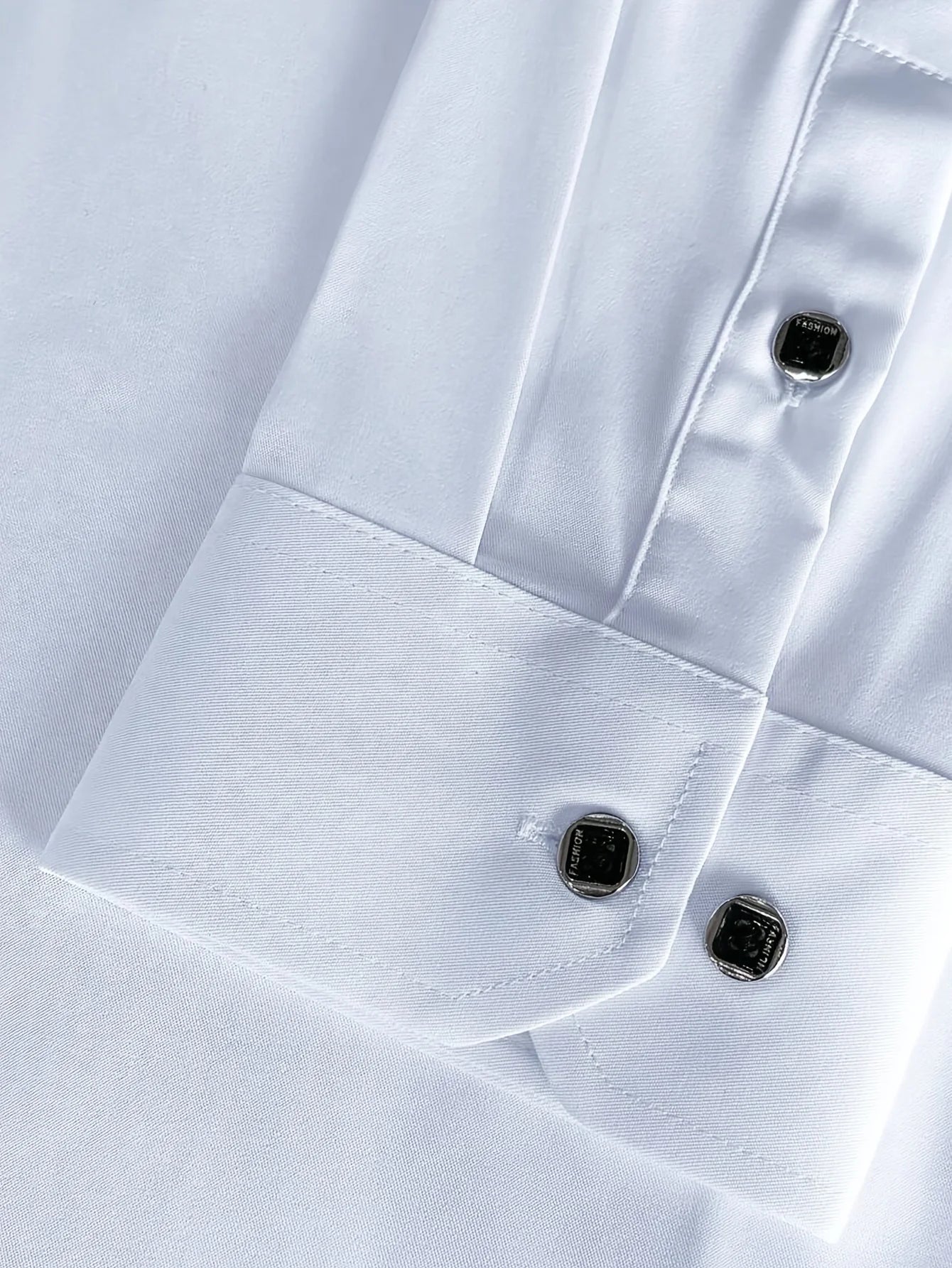 Patchwork Elastic Business Casual Shirt