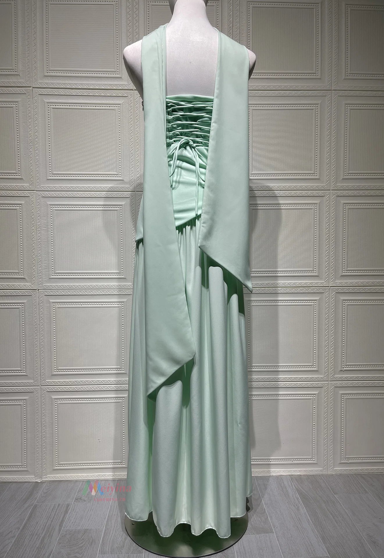 Chiffon Lace Ethereal Evening Gown