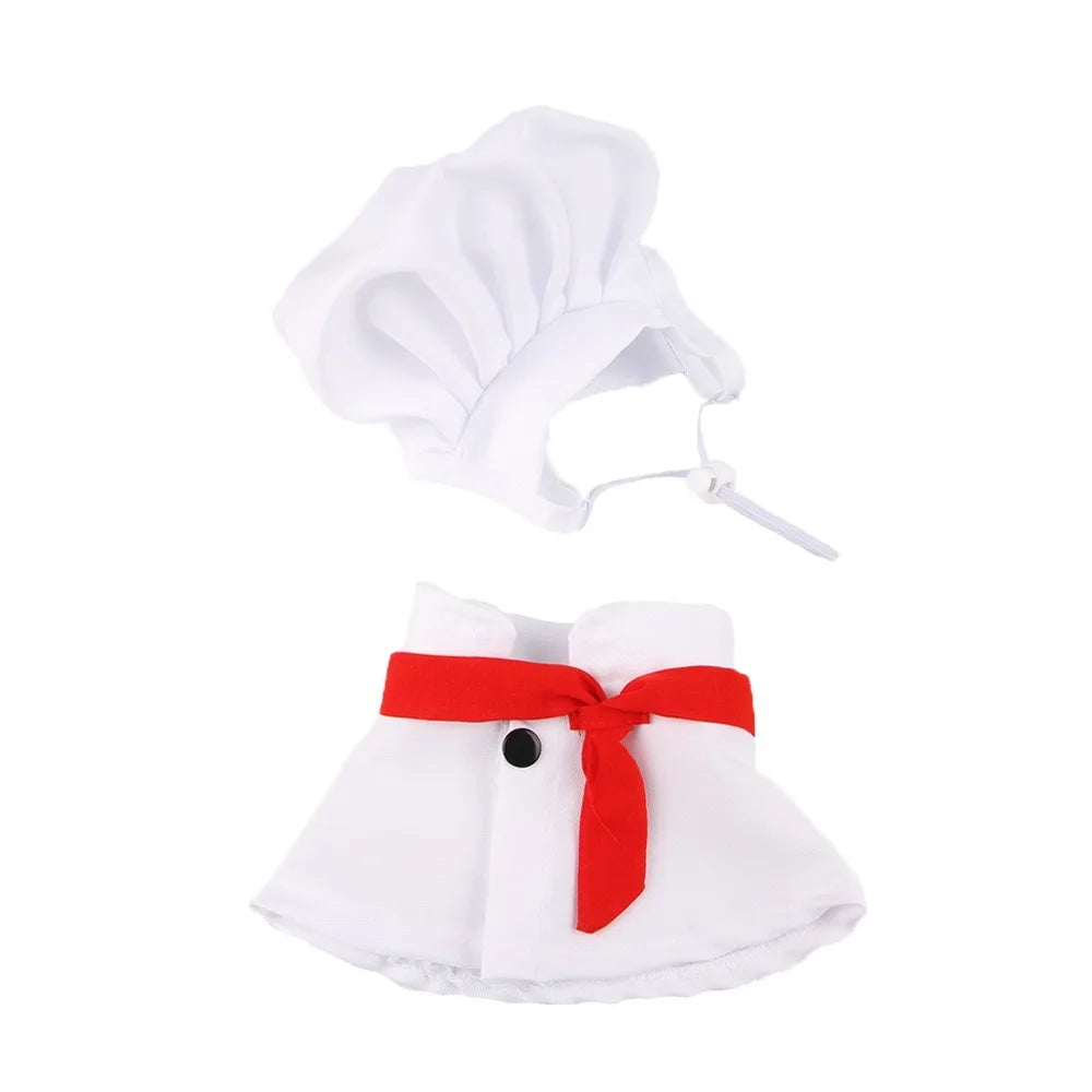 Pet Accessories Cute Pet Cooking King Hat Adjustable Comfortable Chef Hat Set Stylish Cat Cosplay Hat Pet Fashion Show