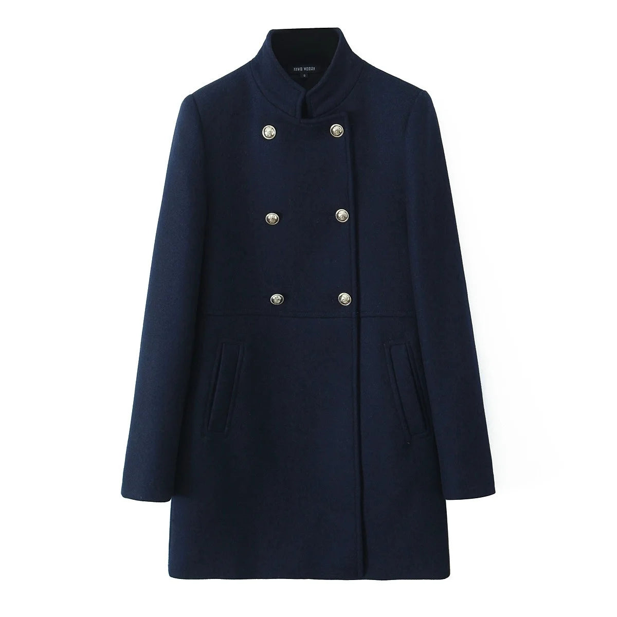 Retro Black Wool Long Coat