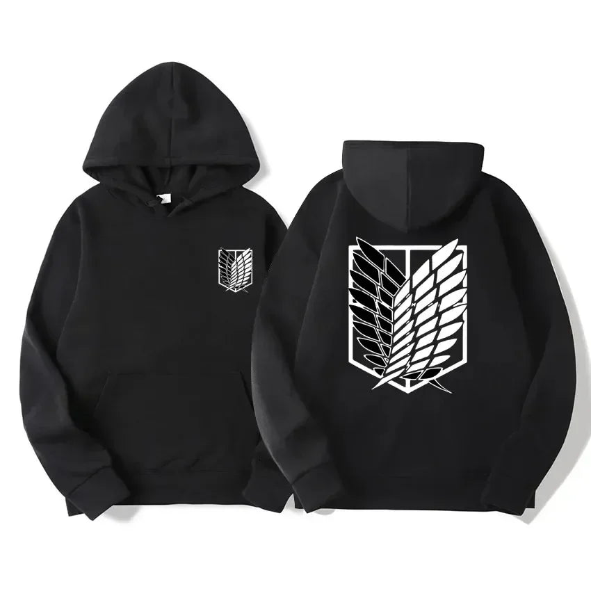 Anime Inspired Hooded Sweatshirt Casual Loose Pullover Tops Unisex Boys Girls Streetwear Long Sleeve Hoodie Daily Wear Clothing