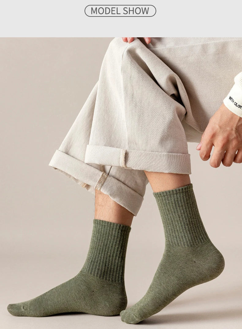 Combed Cotton Business Crew Socks