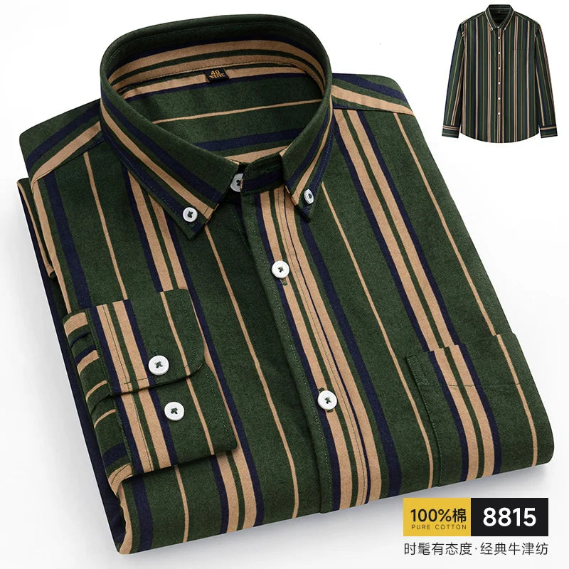Pure Cotton Oxford Slim Shirt