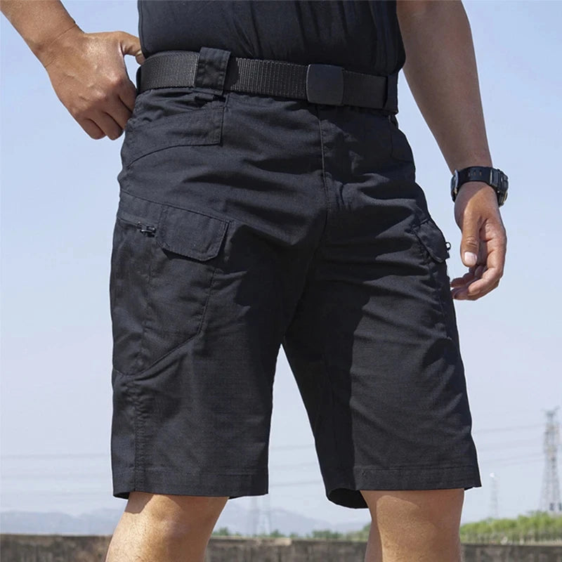 2026 Men's Cargo Shorts Tactical Waterproof Casual Pant Summer Thin Quick Dry Workout Multi-Pocket Outdoor Trekking Hiking Short