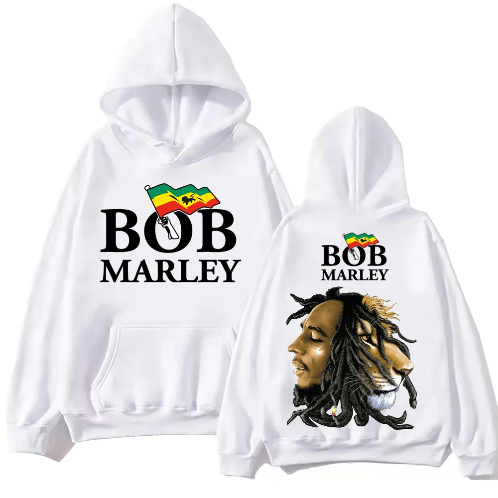 Bob Marley Hoodie Harajuku Hip Hop Pullover Tops Sweatshirt Gift