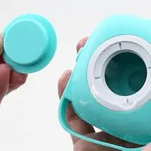Blue Yellow Shampoo Dispenser Brush