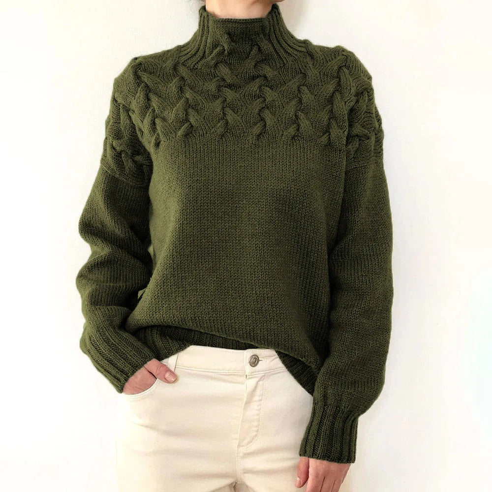 Winter Turtleneck Knit Pullover Sweater
