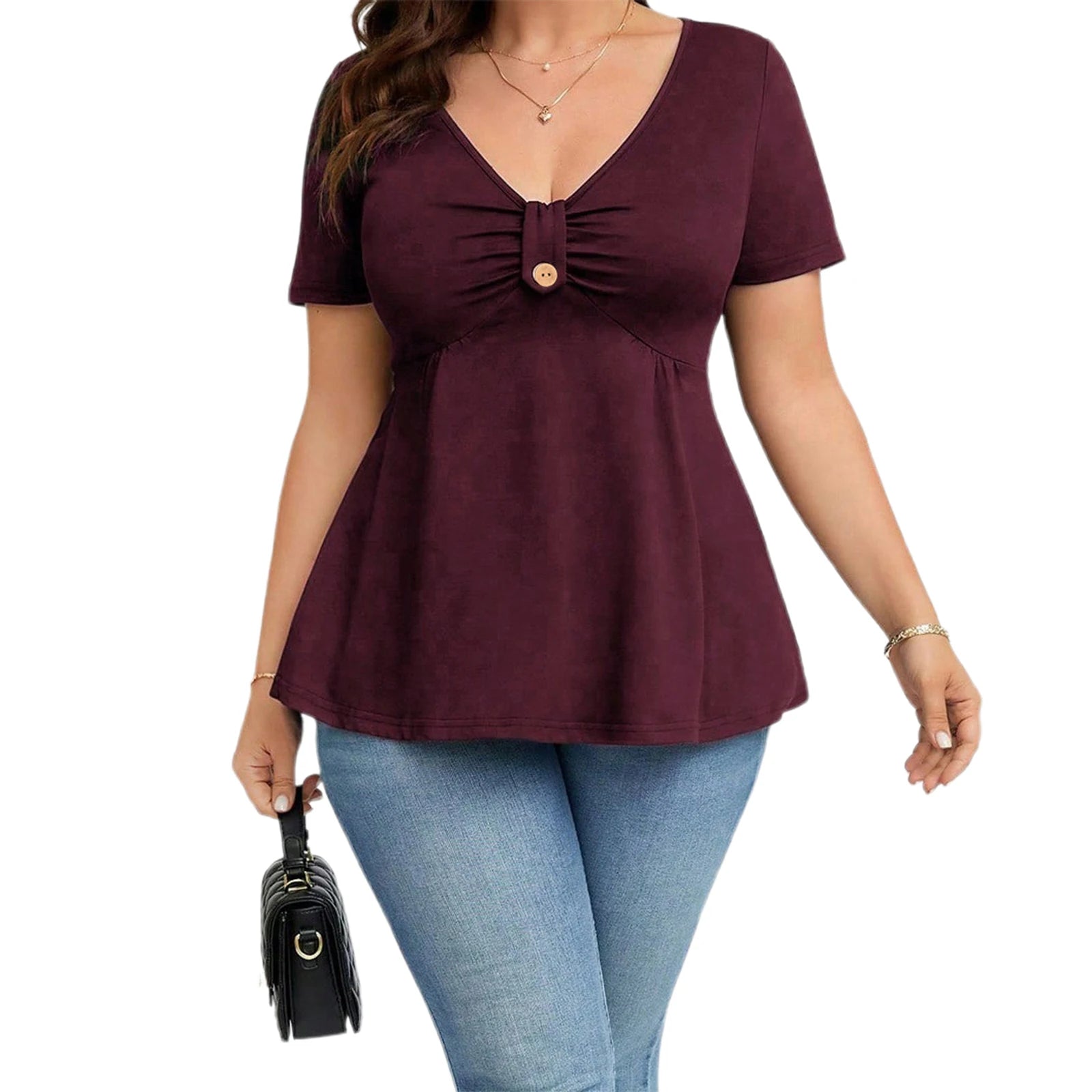 Velvet Slash Neck Top