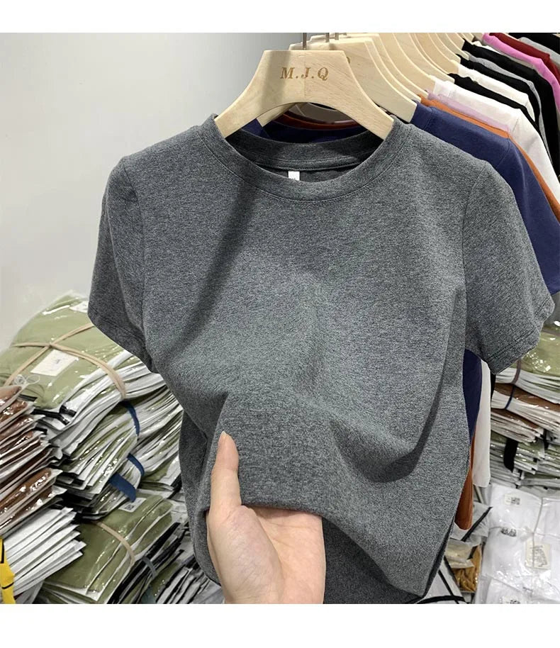 Modern Stretch Casual Summer Tee