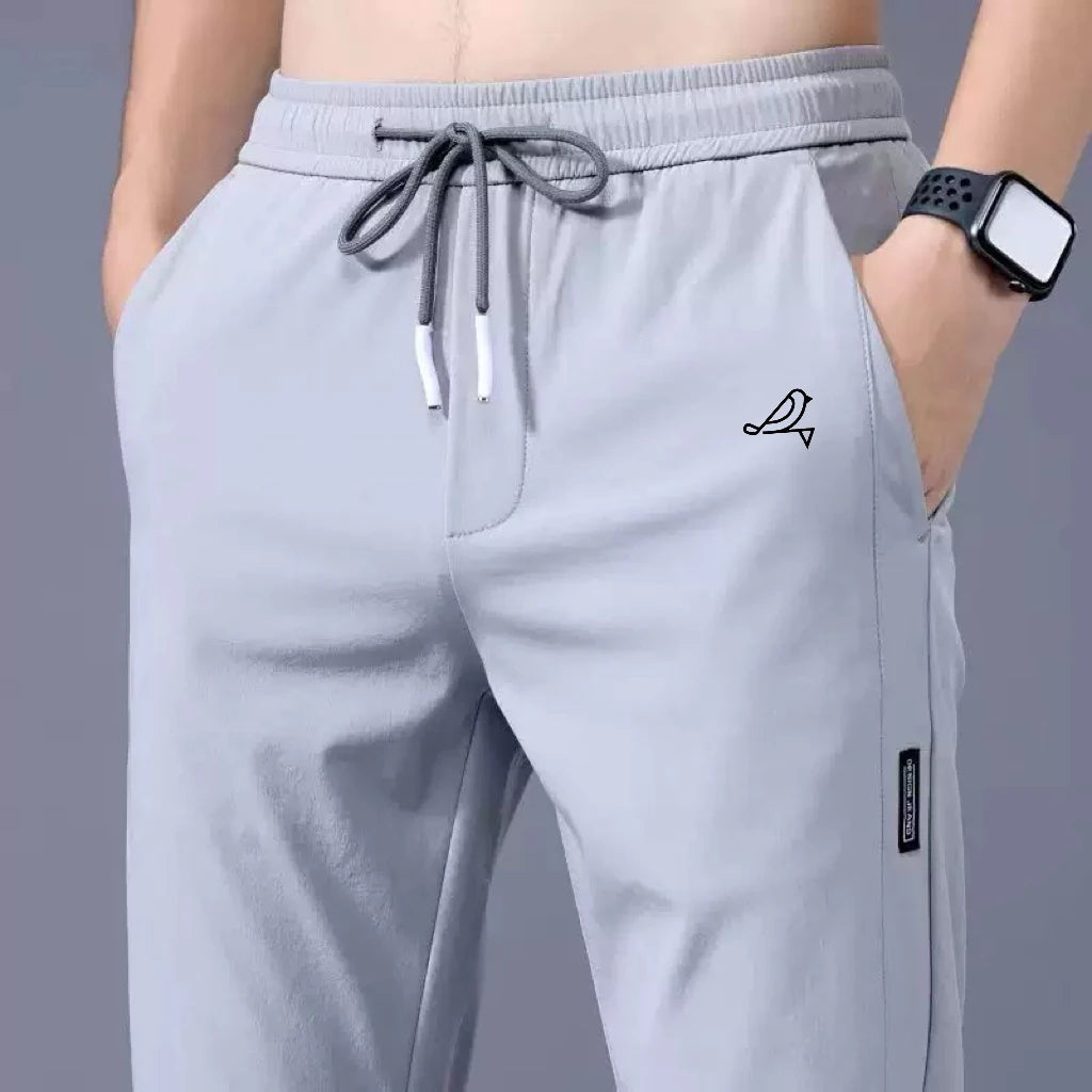 Men‘s Fitness Joggers Summer Breathable Quick Dry Stretch Slim Fit Straight Leg Pants Gym Workout Trousers 5XL