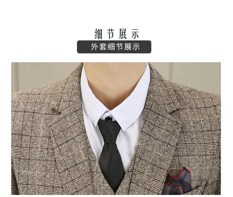 Three Piece Wedding Business Suit