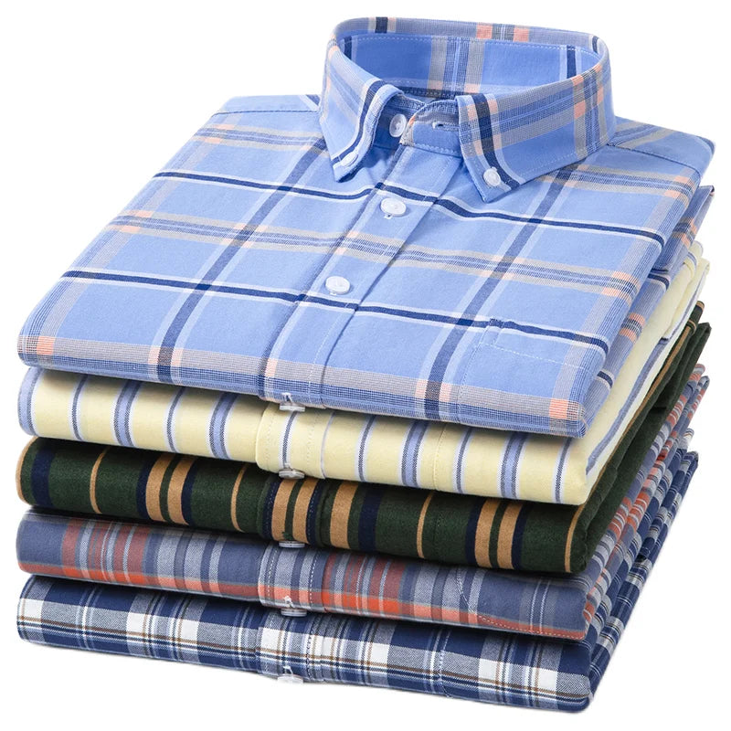 Oxford Cotton Short Sleeve Shirt