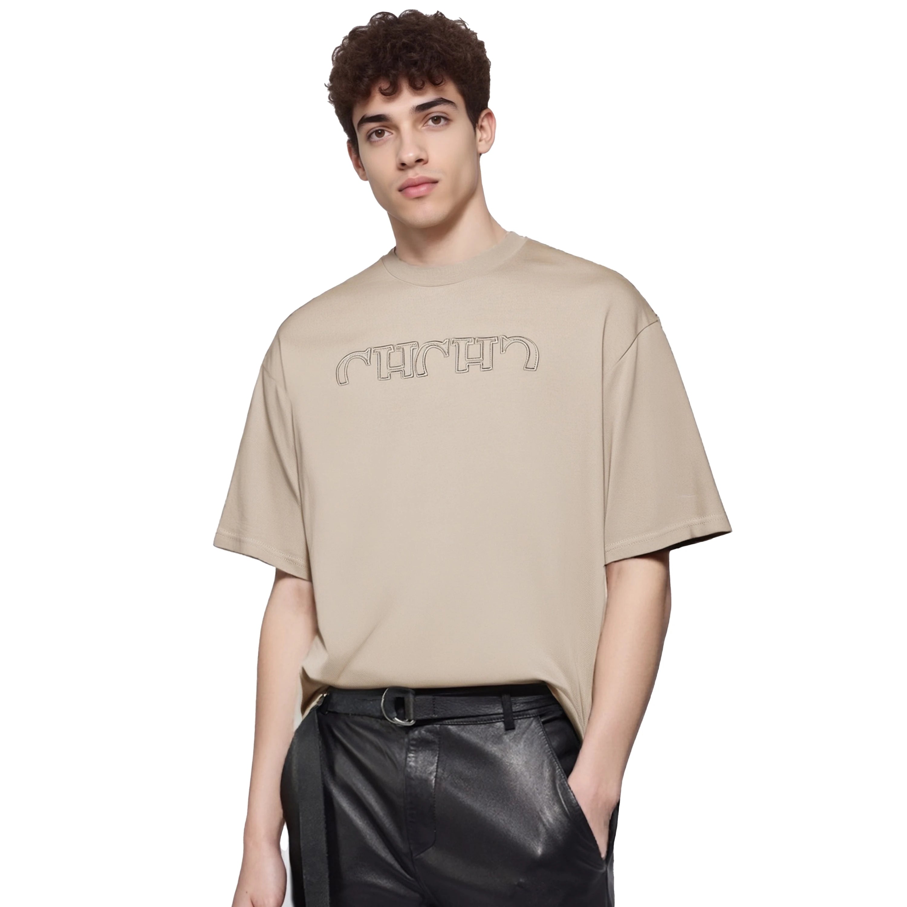 Classic Letter Cotton Men Tee