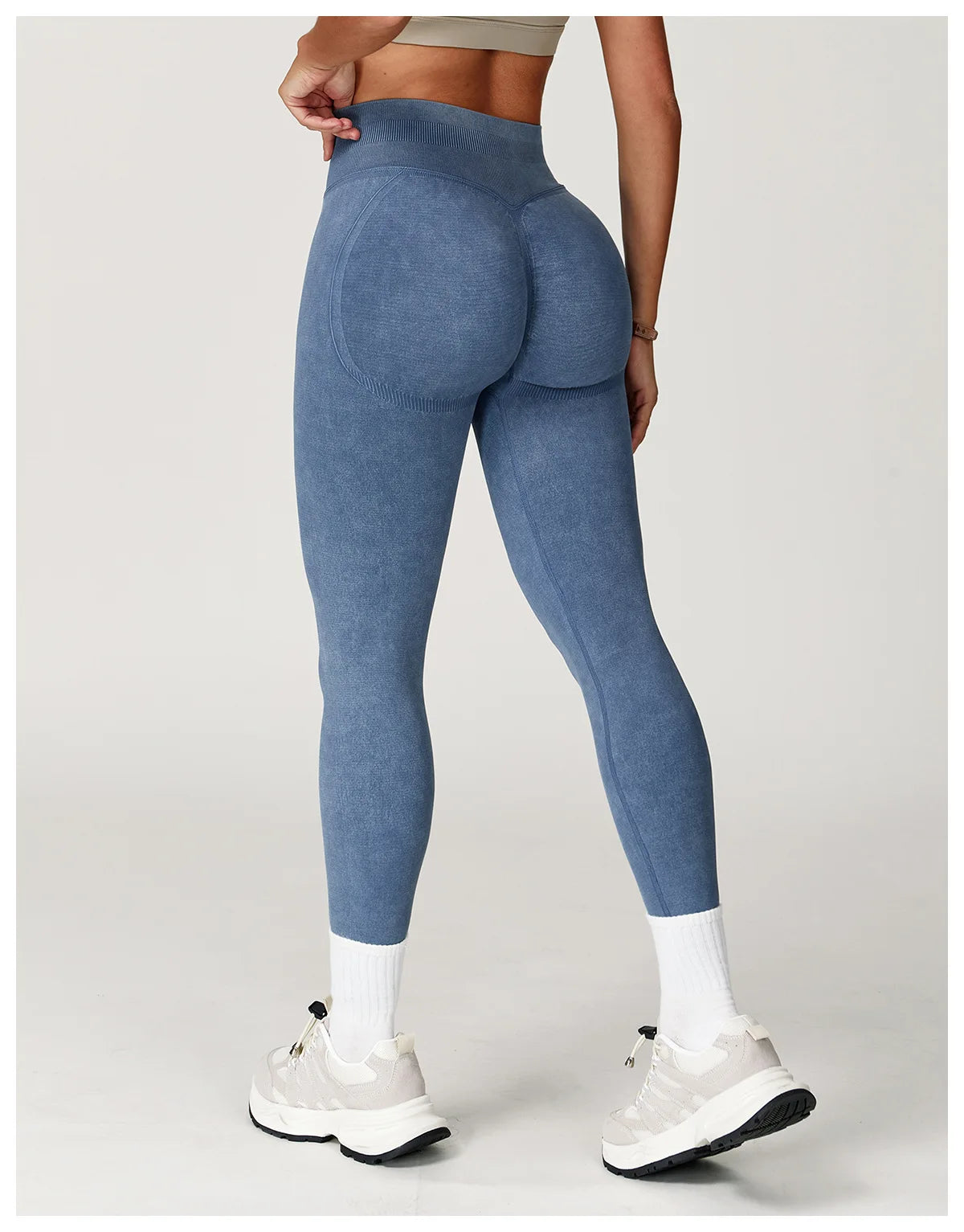 Solid Color Women Yoga Pants High Waist Stretch Gym Leggings Fitness Running Trousers