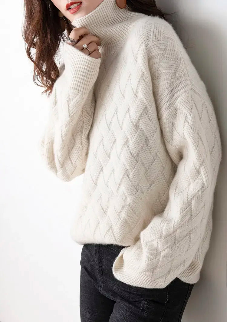 Oversized Turtleneck Winter Knit Sweater