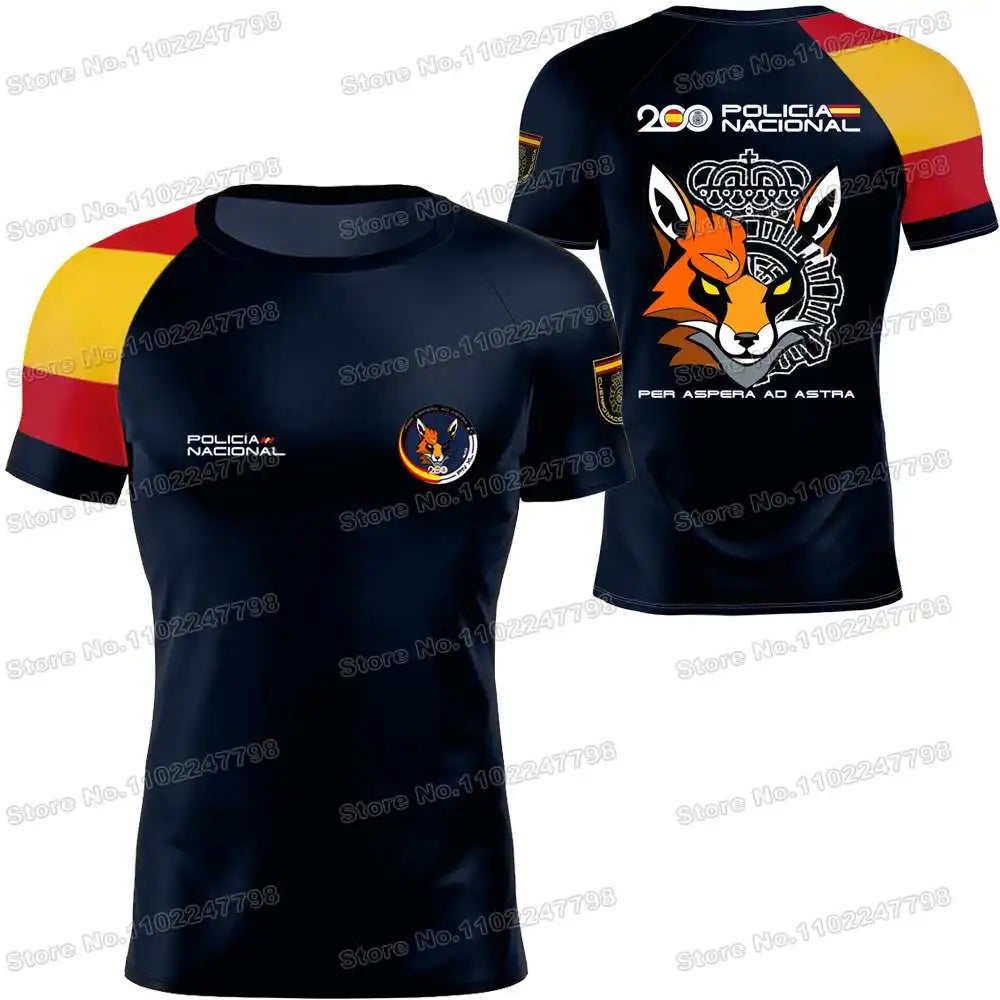 2025 Spain T Shirt Men Outdoor Shirts CNP Clothing Training Tops Downhill MTB Jersey Running Sportswear