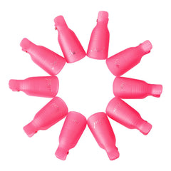 LULAA 10Pcs/16Pcs Plastic Nail Art Soak Off Cap Clip UV Gel Polish Remover Wrap Tool for Fingernail Removal Soak Off Clips