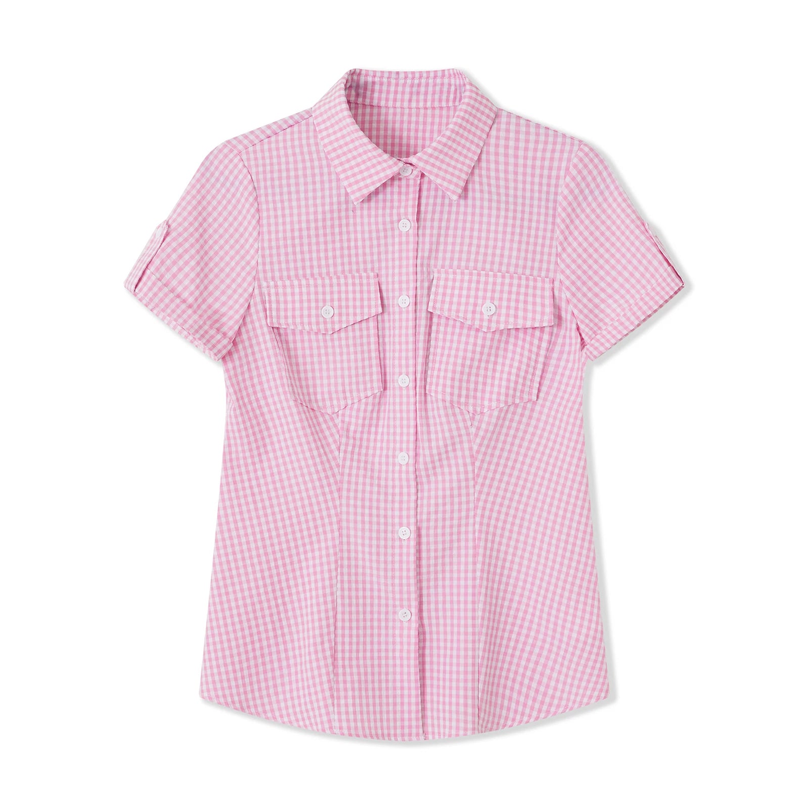 Plaid Texture Blouse