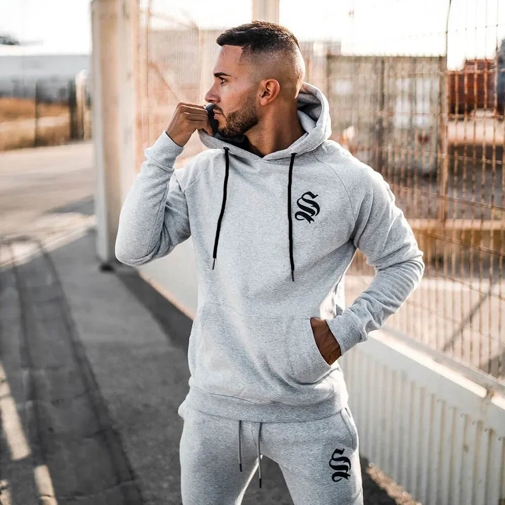Hoodie Men Spring and Autumn Coat Pullover Slim Fit for Men Workout Jogger Casual Fashion Clothing