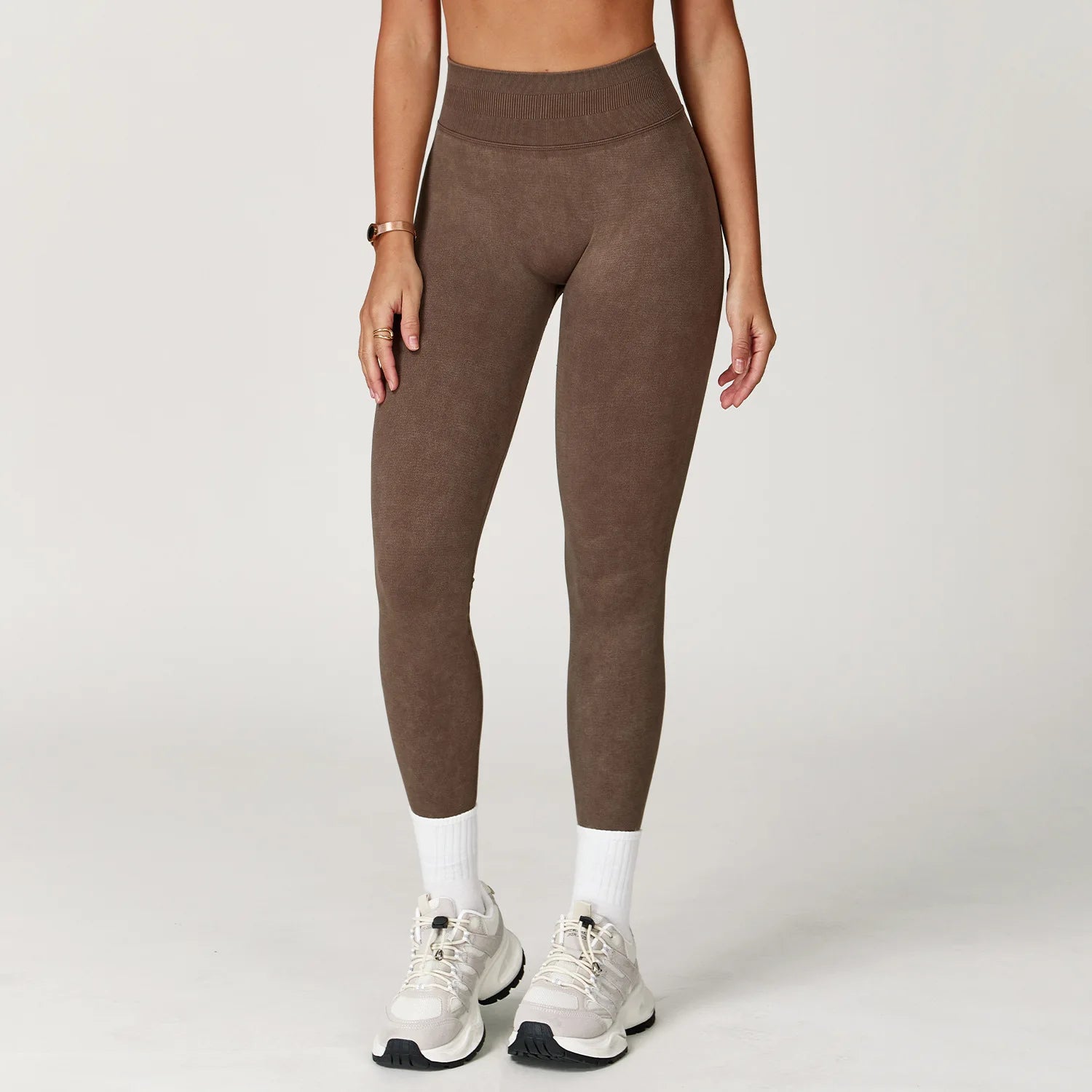 Solid Color Women Yoga Pants High Waist Stretch Gym Leggings Fitness Running Trousers