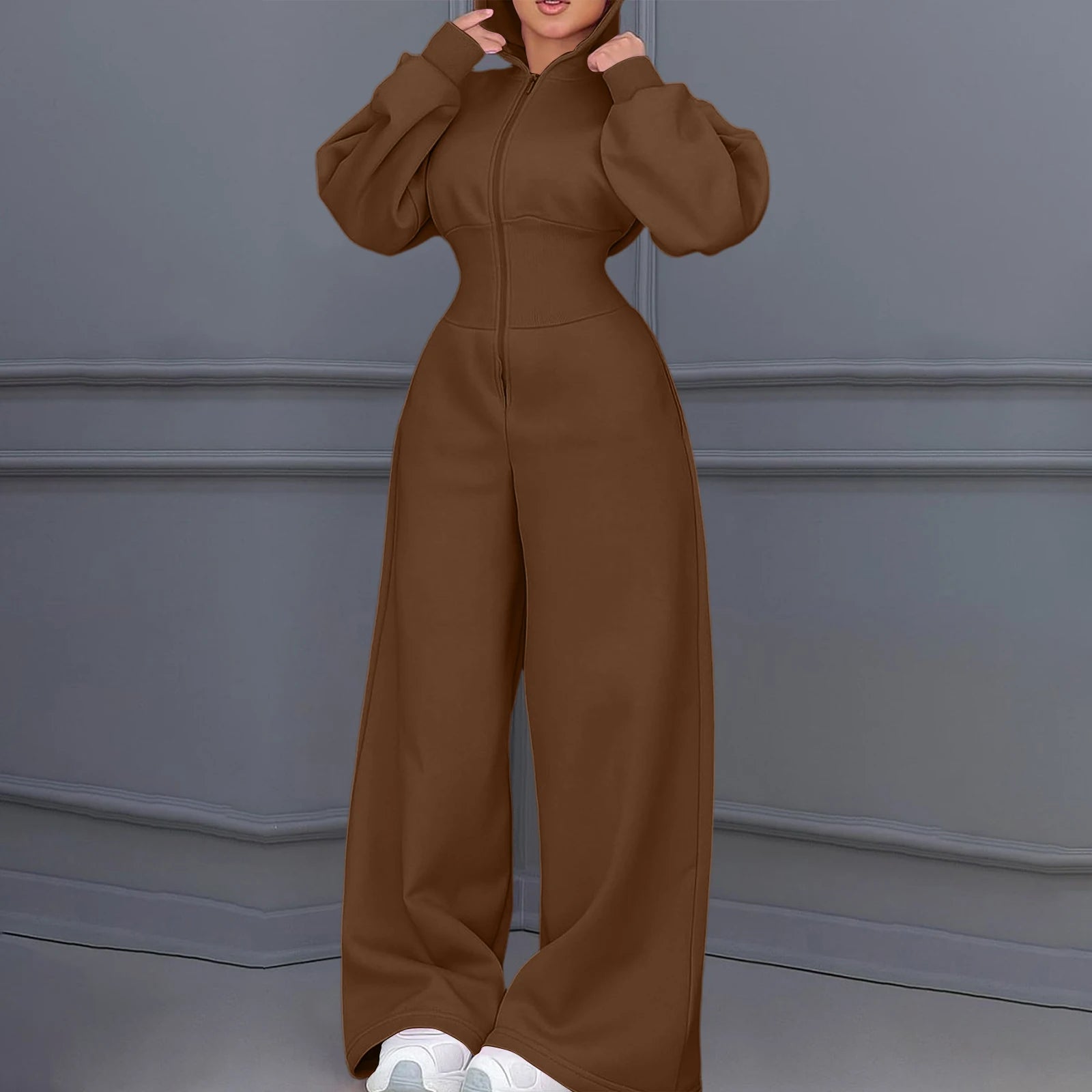 Casual Hooded Winter Jumpsuit
