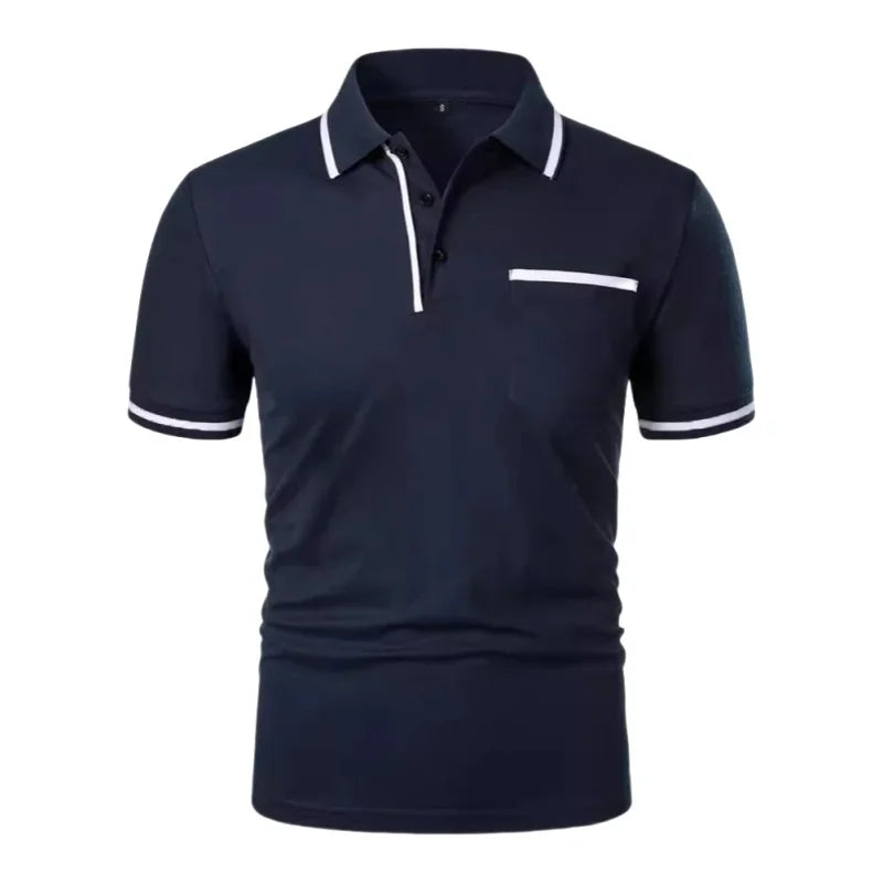 Slim Breathable Summer Pocket Polo