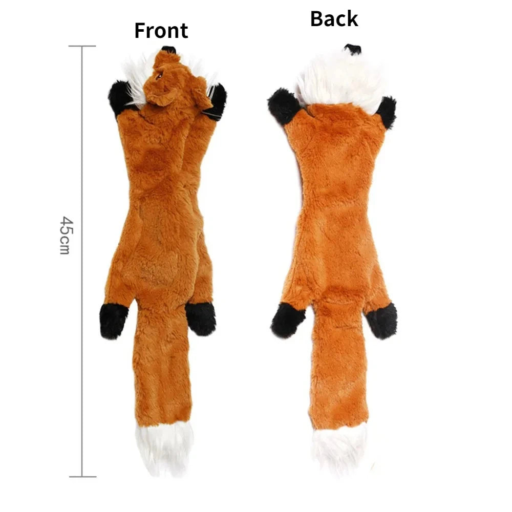 Stuffingless Crinkle Squeaker Dog Toy
