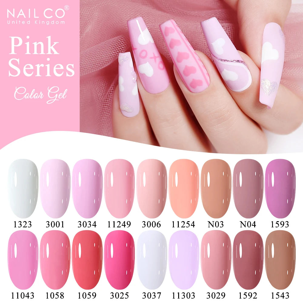 NAILCO 2025 Hot 15ML Gel Nail Polish Nails Semi-permanent UV Varnish High Quality Glass Bottle Nail Art Polish For Manicure