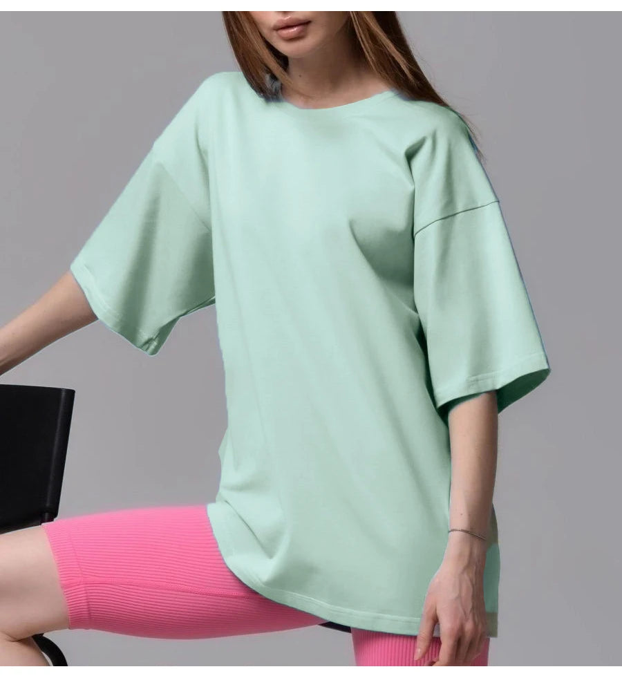 Soft Loose Cotton Summer Tee