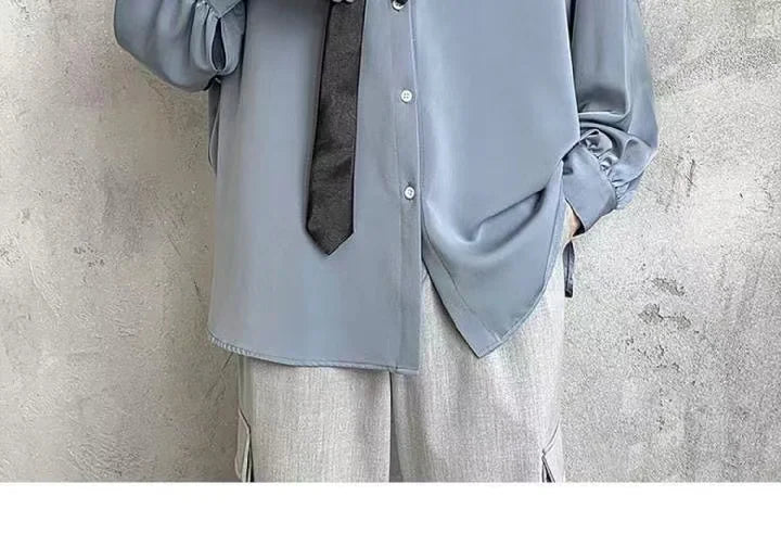 Loose Office Button Shirt Women