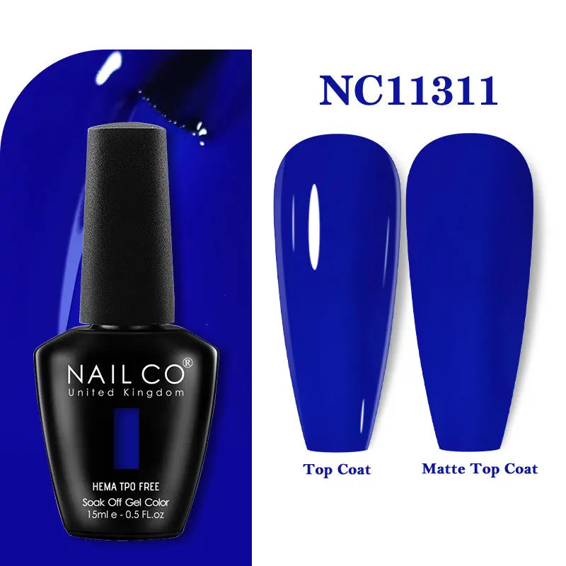 NAILCO 333 Colors Gel Nail Polish Semi Permanent Varnishes Nails Art Design Hybrid Soak Off Top Base Coat UV Gel Manicure 15ml