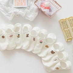 Cartoon Animal Toe Ankle Socks