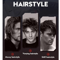 100g Men's Retro Hair Wax for Strong Styling and Natural Volume, Rich in Ginseng Root Extract, Keratin and Other Ingredients, with a Fresh Texture That Is Not Sticky, Easy to Clean, and Can Be Applied Gently to the Hair to Pr