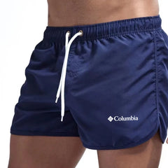 Summer Men'S Swim Shorts Trunks Quick Dry Board Bathing Suit Breathable Drawstring With Pockets For Surfing Beach