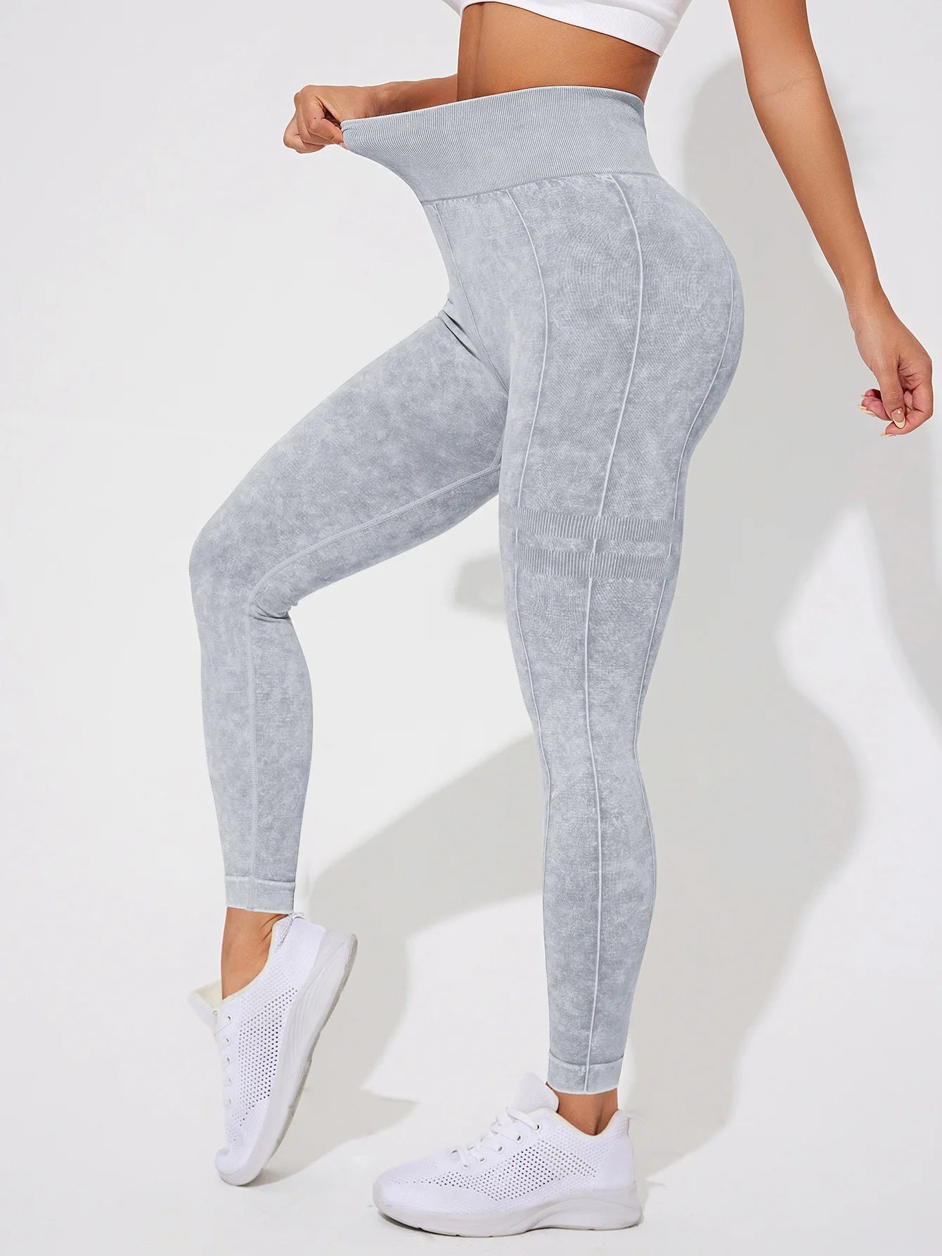 Women Vintage Leggings Gym Fitness Athletic Workout Elastic Leggins Good Elastic Yoga Pants Push Up Sports Training Tights