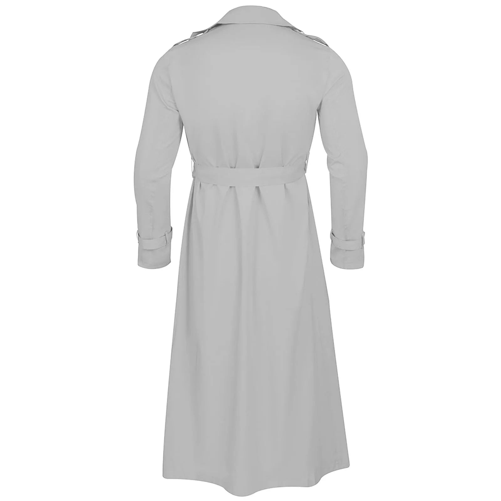 Men’s Luxury Full-Length Trench Coat – England Style Business Overcoat