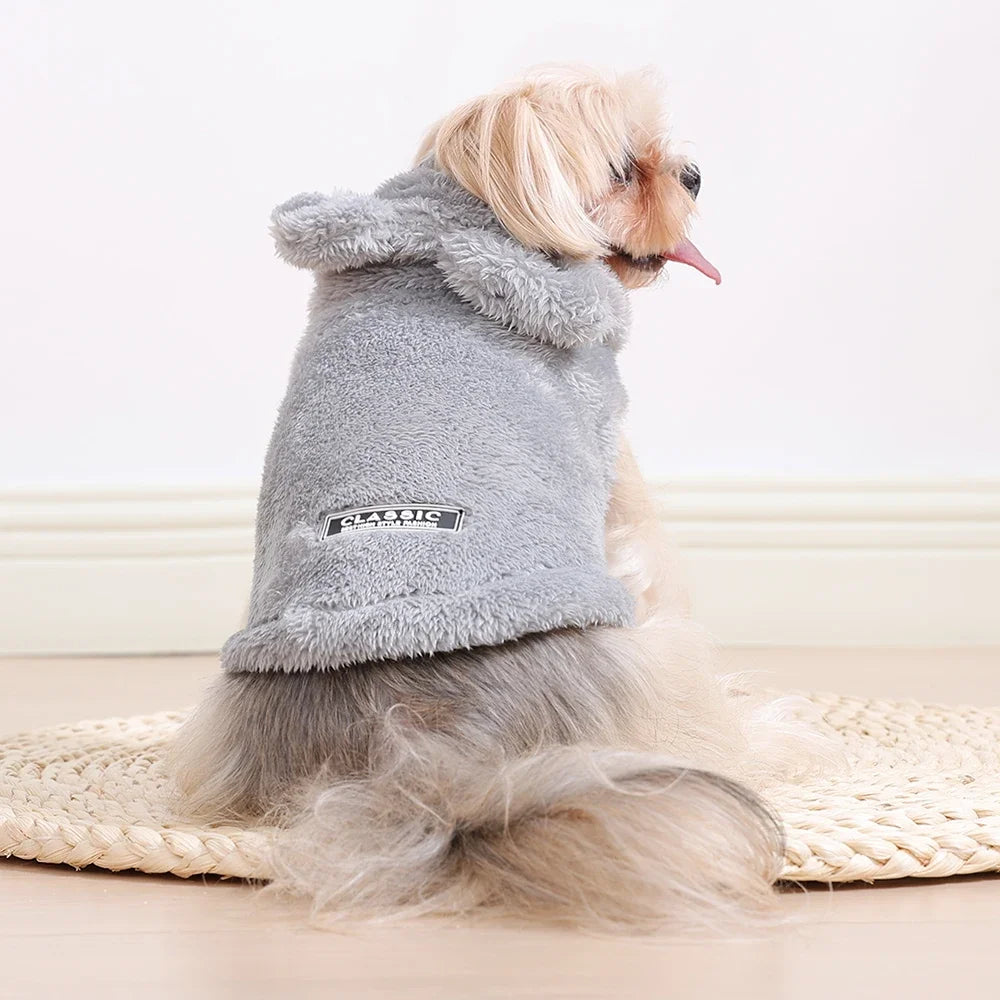 Cozy Fleece Pet Hoodie Coat