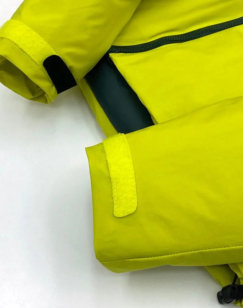 Color Blocked Outdoor Down Jacket